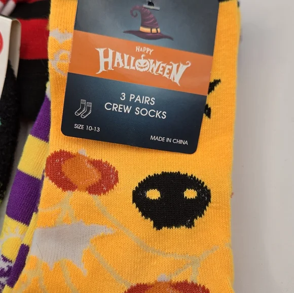 HOLIDAY SOCKS NWT Lot 8 Pks Total Christmas Halloween St. Patrick V-day Sz 9 - Picture 5 of 11